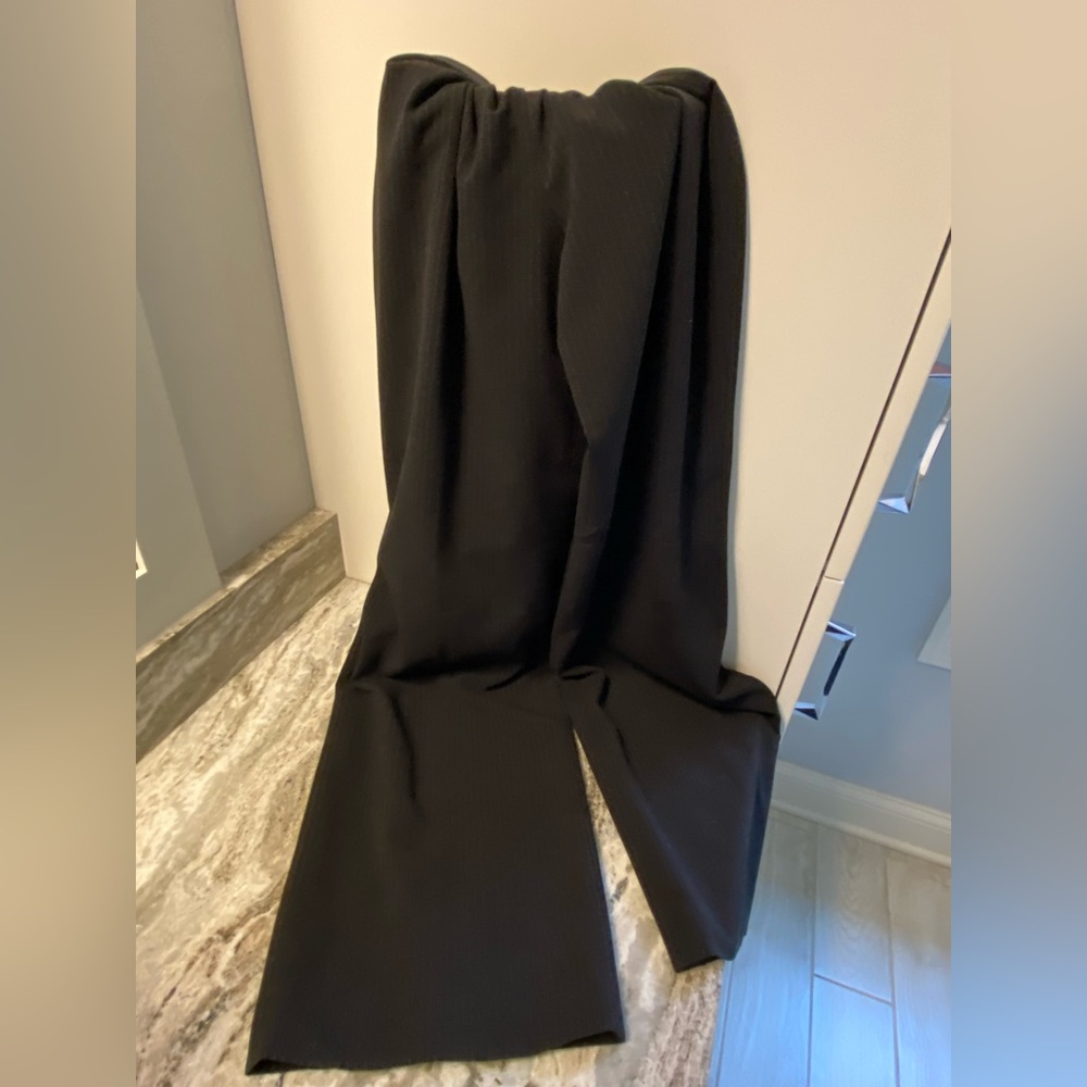 Liz Claiborne womens suit. Size 4. Black with pin strips. Perfect condition.